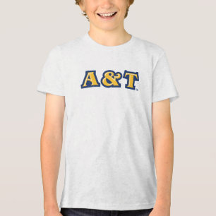 North Carolina A&T State University   A&T Wordmark Tri-Blend Shirt