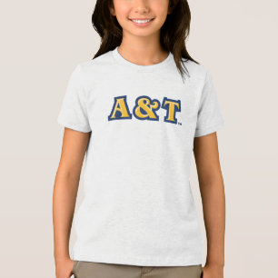North Carolina A&T State University   A&T Wordmark Tri-Blend Shirt