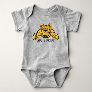 North Carolina A&T State University Bulldog Baby Bodysuit
