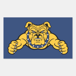 North Carolina A&T State University   Bulldog Rectangular Sticker