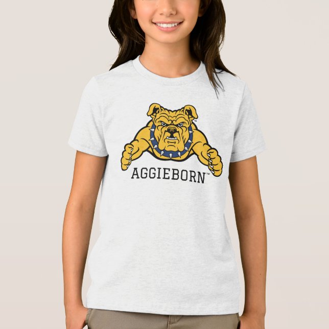 North Carolina A&T State University | Bulldog Tri-Blend Shirt (Front)