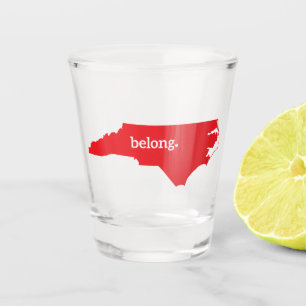 North Carolina Belong State Map Shot Glass