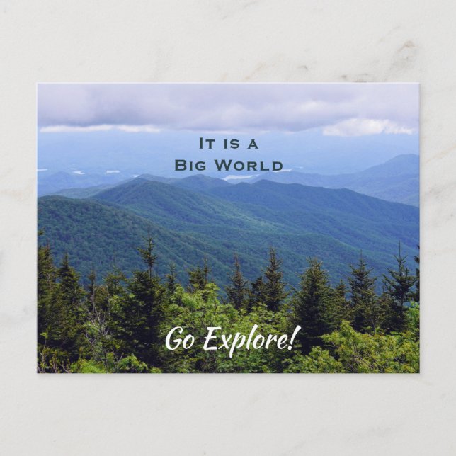North Carolina Blue Ridge Mountains Postcard (Front)