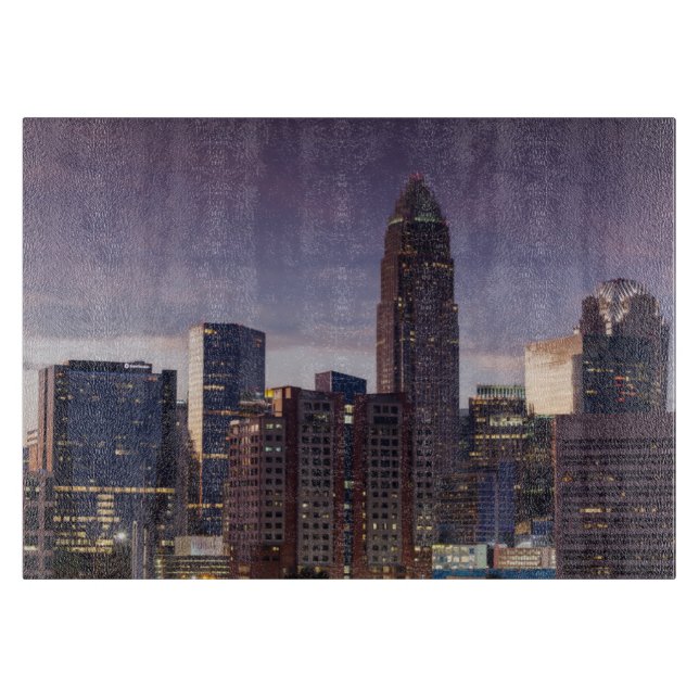 North Carolina, Charlotte, elevated view Cutting Board (Front)