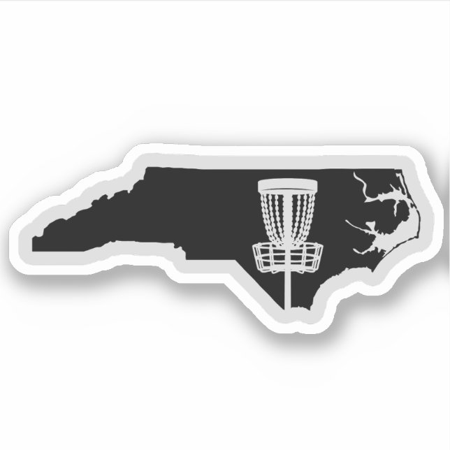 North Carolina Disc Golf Sticker (Front)