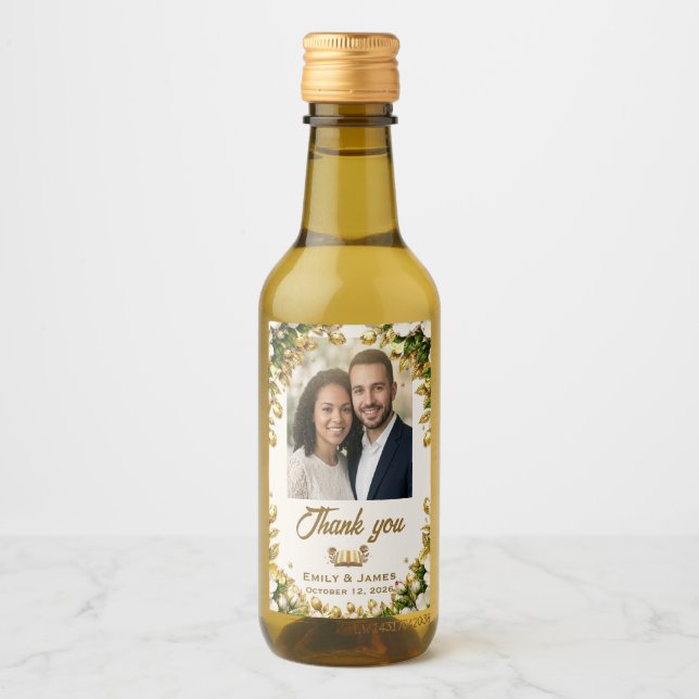 North Carolina Dogwood Wedding Bottle Label (Front)