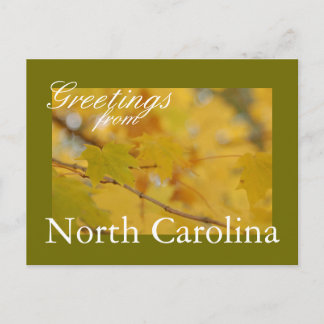 North Carolina Fall Postcard