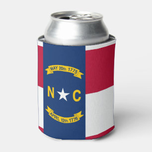 North Carolina flag, American state flag Can Cooler