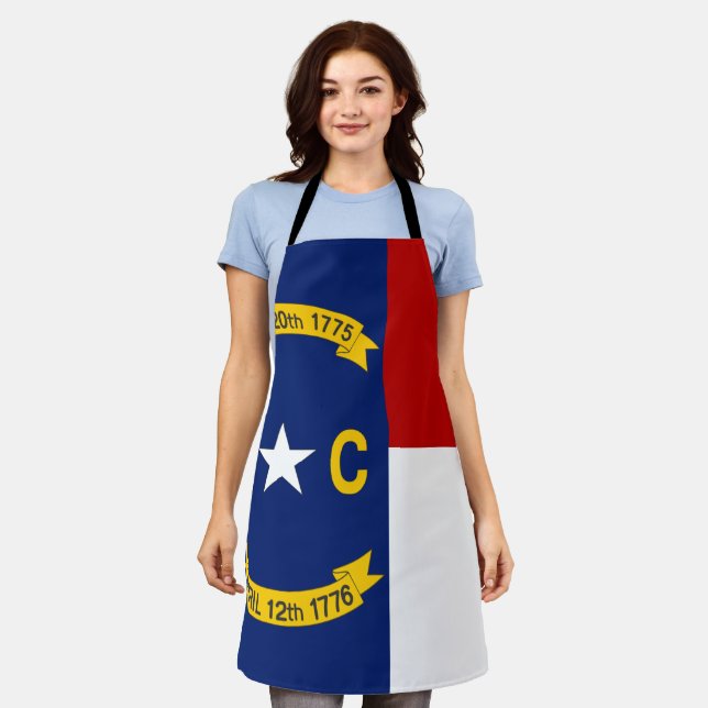 North Carolina flag Apron (Worn)
