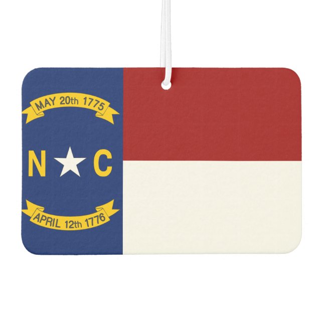 North+Carolina flag Car Air Freshener (Front)