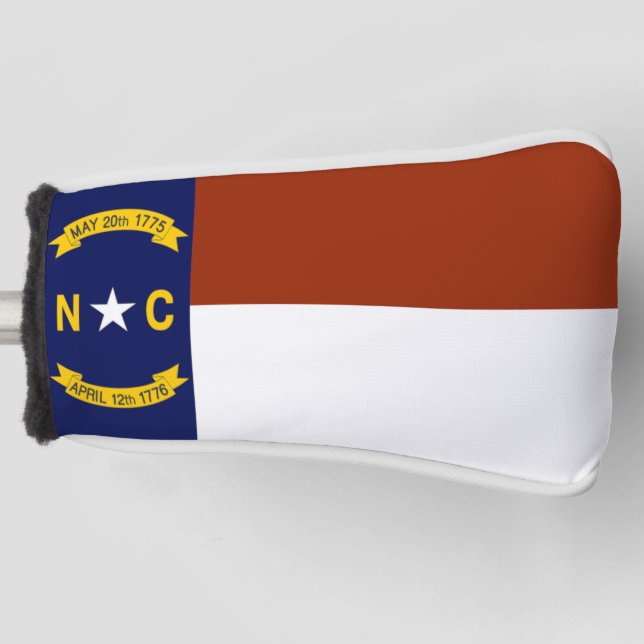 North Carolina Flag Golf Head Cover (Front)