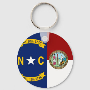 North Carolina flag Key Ring
