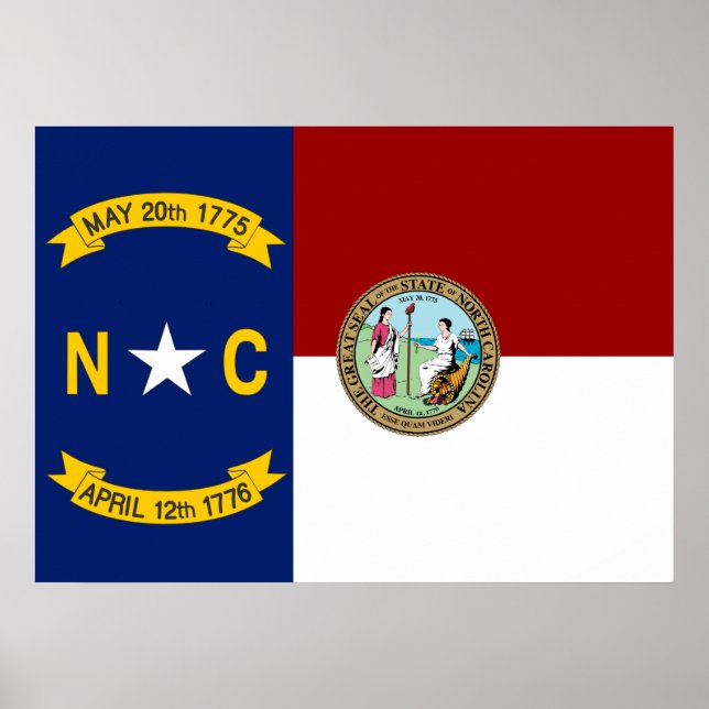 North Carolina flag Poster (Front)