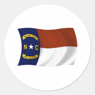 North Carolina Flag Sticker