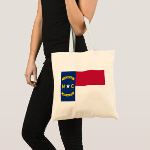North Carolina Flag Tote Bag
