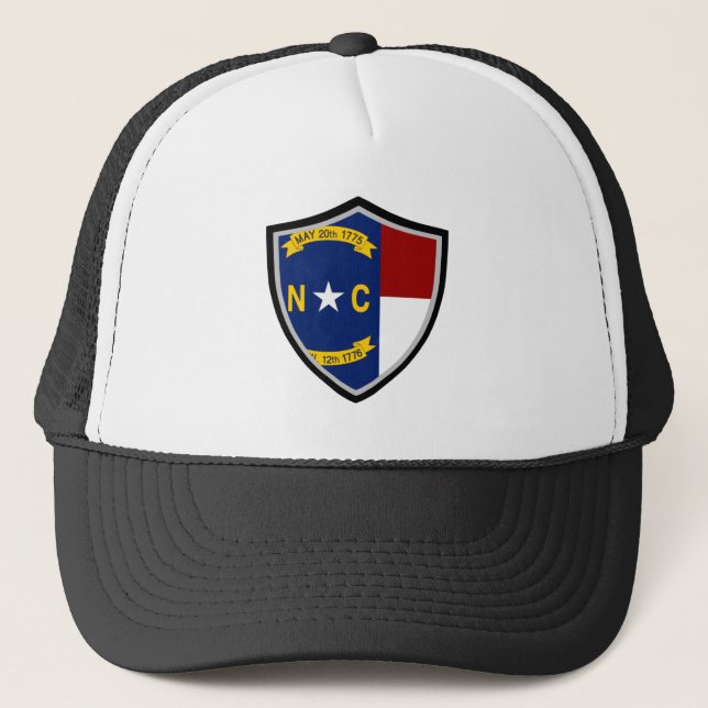 North Carolina flag trucker hat (Front)