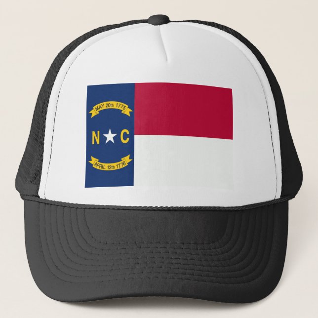 North Carolina Flag Trucker Hat (Front)