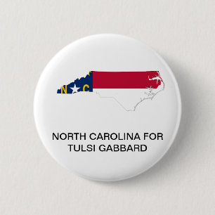 NORTH CAROLINA for TULSI GABBARD 2020 Button