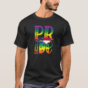 North Carolina Gay Pride In Block Letters T-Shirt