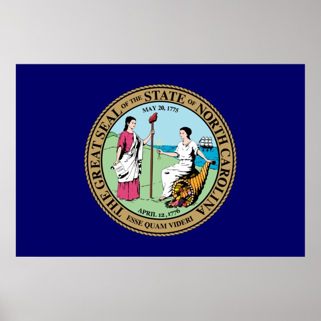 North Carolina Great Seal Poster (Front)