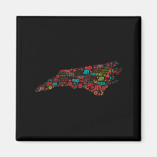 North Carolina Happy Holidays  Magnet