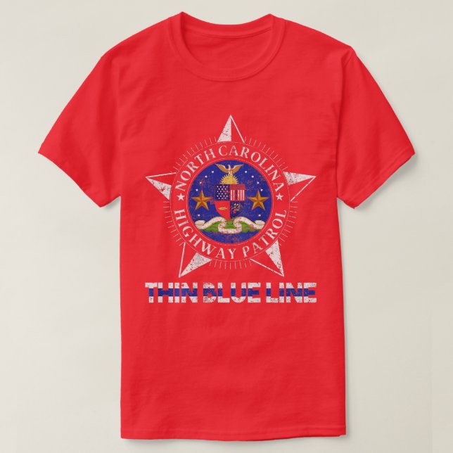 North Carolina Highway Patrol  NC Highway Patrol  T-Shirt (Design Front)