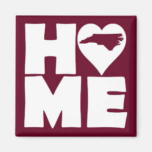 North Carolina Home Heart State Fridge Magnet