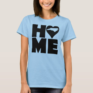 North Carolina Home Heart State T-Shirt Tees