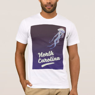North Carolina Jellyfish travel poster T-Shirt