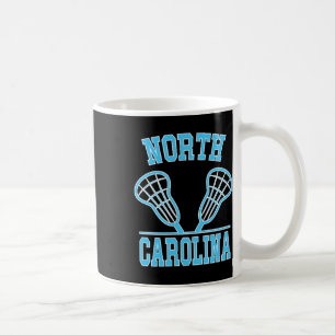 North Carolina Lacrosse Vintage Nc Lax Weathered  Coffee Mug