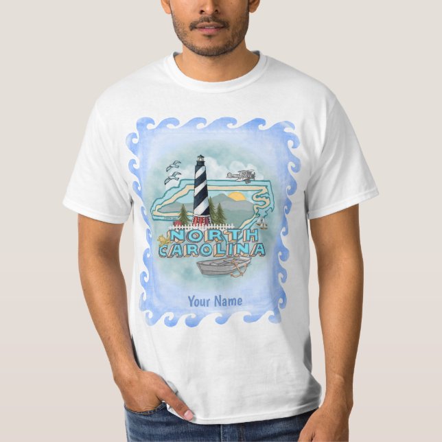 North Carolina Lighthouse  t-shirt  (Front)