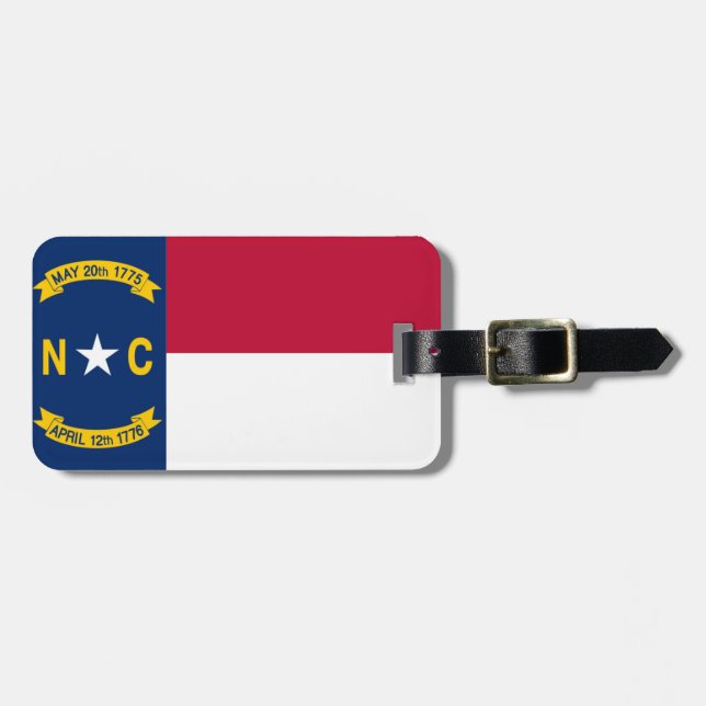 North Carolina Luggage Tag (Front Horizontal)
