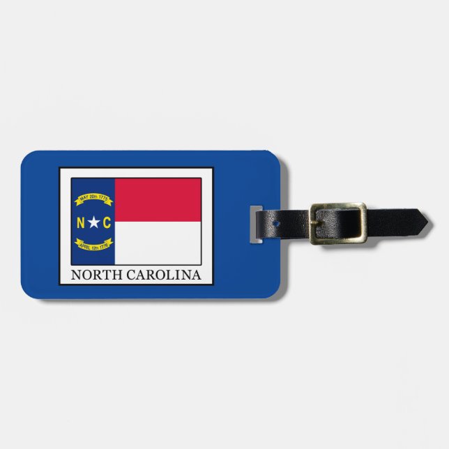 North Carolina Luggage Tag (Front Horizontal)
