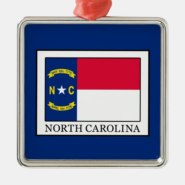 North Carolina Metal Tree Decoration (Front)