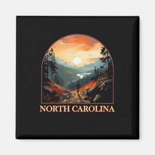 North Carolina Nc Hiking Mountain State Pride  Magnet