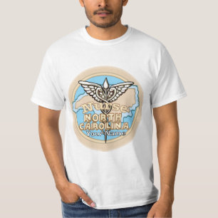 North Carolina Nurse Caduceus T-Shirt