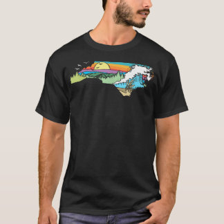 North Carolina Outdoors Retro Nature Lover T-Shirt