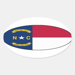 North Carolina Oval sticker