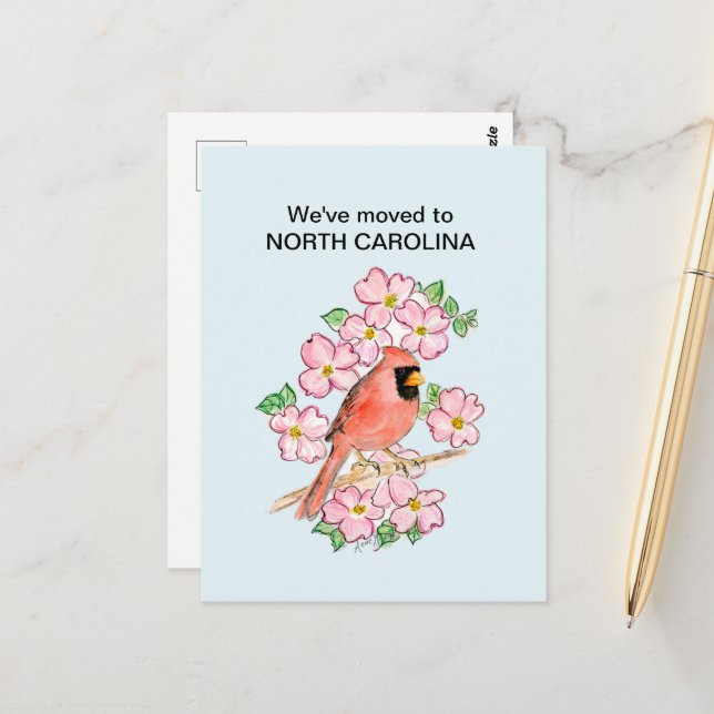North Carolina Postcard (Front/Back In Situ)