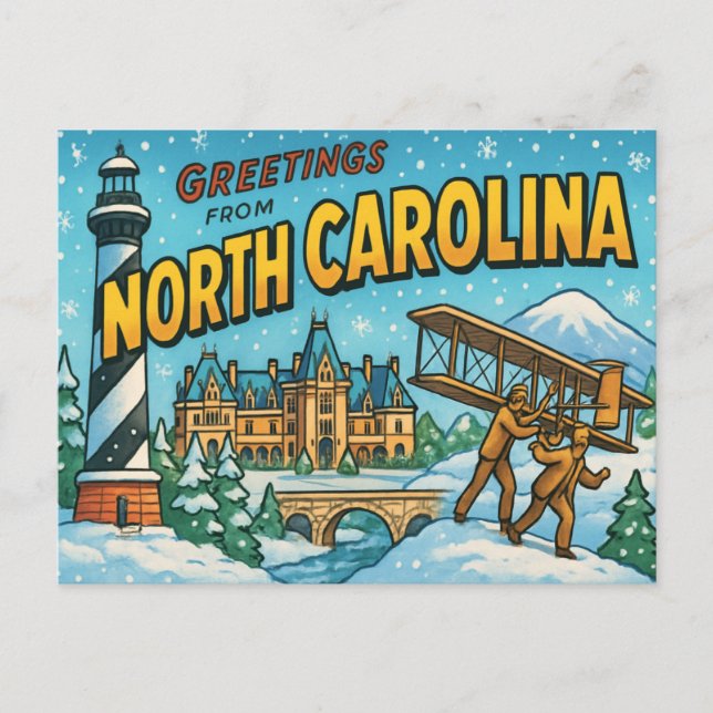 NORTH CAROLINA Postcard (Front)