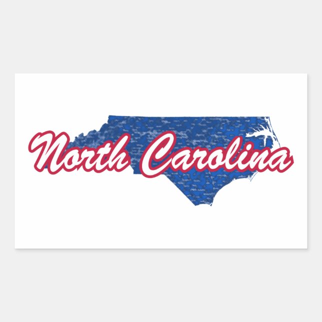 North Carolina Rectangular Sticker (Front)