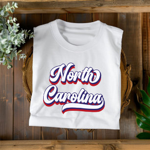 North Carolina Red White and Blue Vintage T-Shirt
