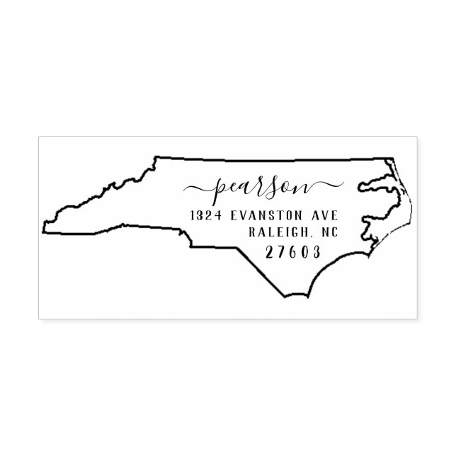 North Carolina Return Address Stamp Self-Inking (Design)