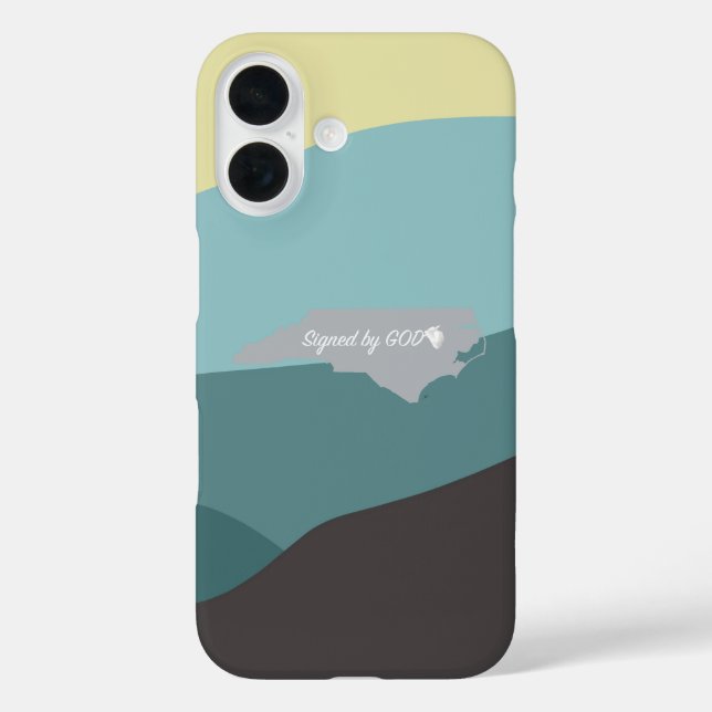North Carolina, Signed by God Case-Mate iPhone Case (Back)