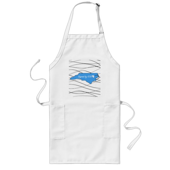 North Carolina Signed by God Long Apron (Front)