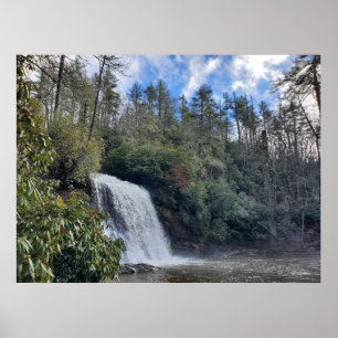 North Carolina Silver Run Falls Waterfall Poster