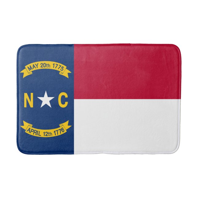 North Carolina State Flag Bath Mat (Front)