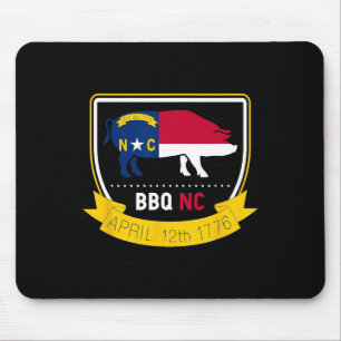 North Carolina State Flag Bbq Nc 1776 Independence Mouse Pad