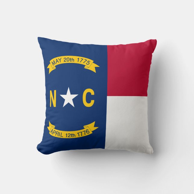 North Carolina State Flag Cushion (Front)