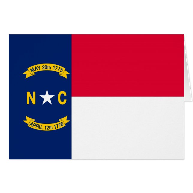 North Carolina State Flag Design (Front Horizontal)